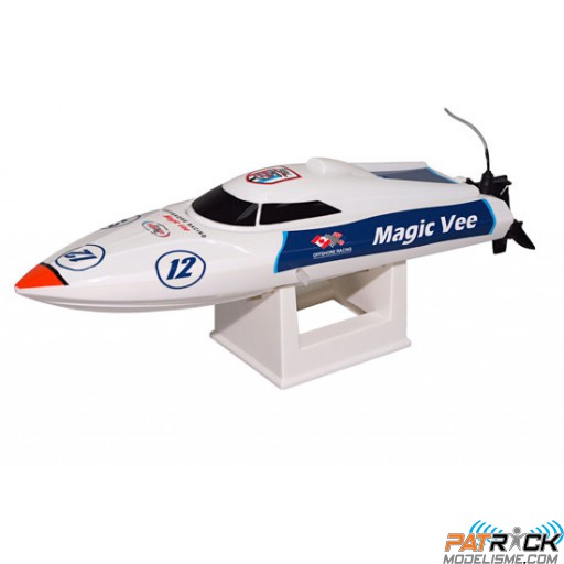 Bateau Micro Magic Vee V5 RTS BLANC SUR-COMMANDE