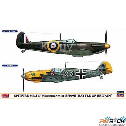 1/72e Hasegawa Spitfire Mk.I + Bf109E "Battle of Britain" édition limitée