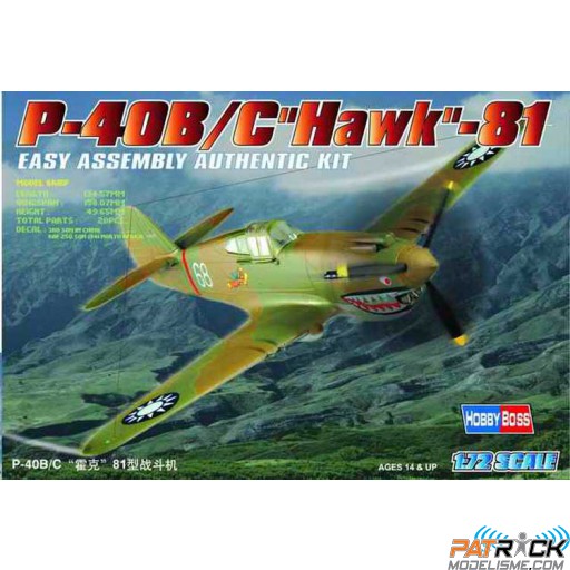 1/72e Hobby boss P-40 B/C HAWK-81