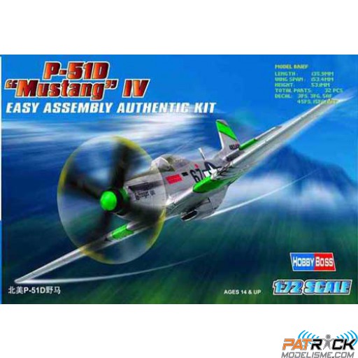 1/72e Hobby boss P-51 D Mustang IV