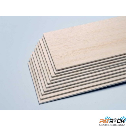Planche balsa Pichler 100x1000mm épaisseur 60/10 (6mm)