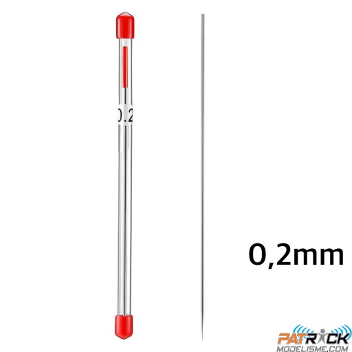 Aiguille diamètre 0,2mm pour aérographe Scientific-France ou Fengda