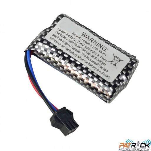 Batterie Li-Ion 7,4V 500mAh pour Military Car Jeep Willys 1:10