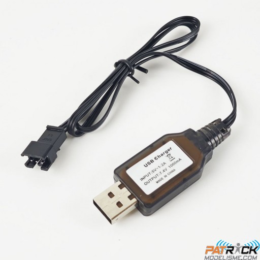 Chargeur USB Li-Ion 2s 1A pour Military Car Jeep Willys 1:10