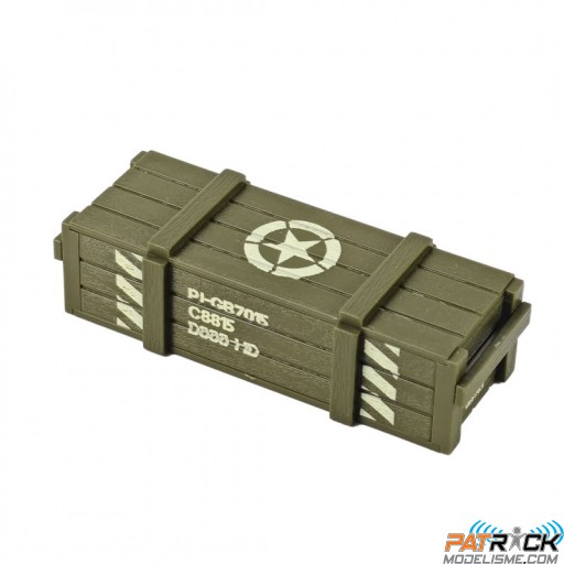 Option grande caisse à munitions pour Military Car Jeep Willys 1:10