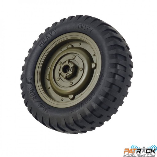 Roue pour Military Car Jeep Willys 1:10