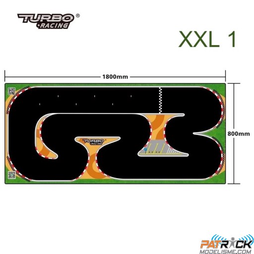 Turbo Racing Circuit XXL 1 pour Micro Rally (80x180 cm)