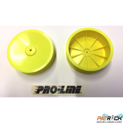 Jantes Proline jaune avants 2,2'' 2WD XX-CR - VINTAGE 1/10e