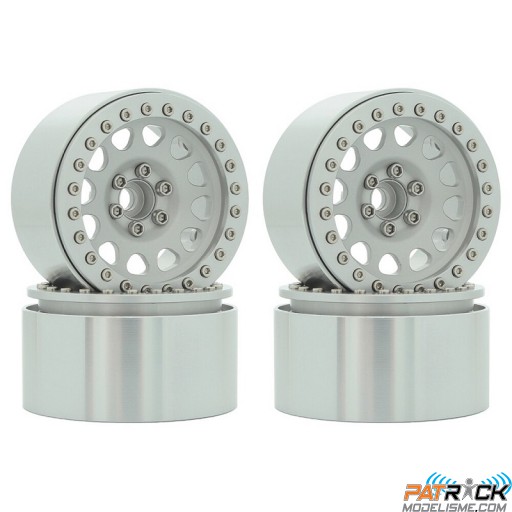Roues CNC Aluminium Argent 2.2 pouces Crawler (4) FAST