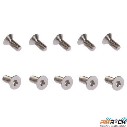 Vis BTR inox à têtes fraisées 4x12mm 10 pièces