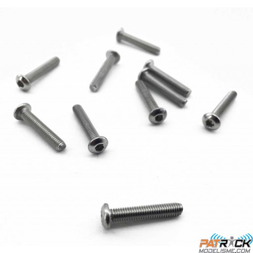 Vis inox BTR tête ronde 3x16mm 10 pièces