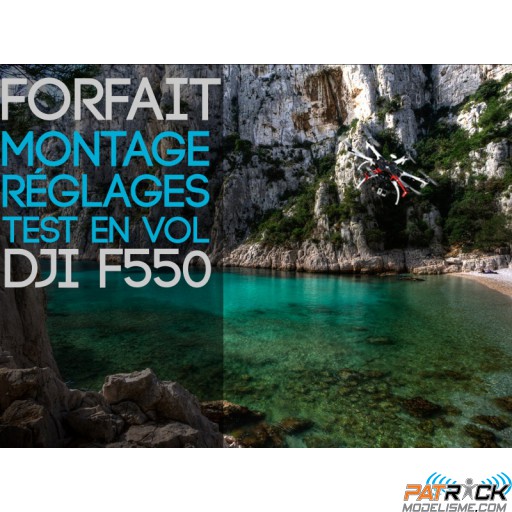 Forfait main d'oeuvre: montage, soudure, réglage et test en vol DJI F550/GAUI 540