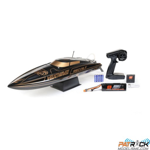 ProBoat Recoil 2 V2 26" Self-Righting Deep-V 3S RTR, Noir Prêt à naviguer SUR-COMMANDE