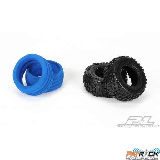 Pneus PROLINE Badlands 2.2''- 3" M2 mousse soft AV/AR "Short course" (x2)