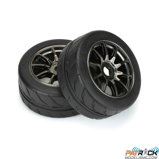 Roues Proline 2.9" Toyo Proxes R888R Spectre GunMetal Belted S3 Hex 17mm AV/AR (paire) 1/7e