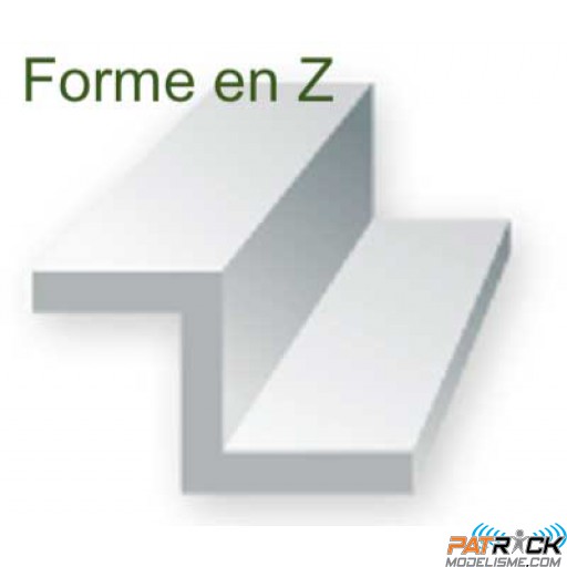 752-Evergreen 4 Profilés en "Z" 2x355mm