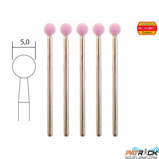 5 meules sphèriques 5mm Proxxon MICROMOT