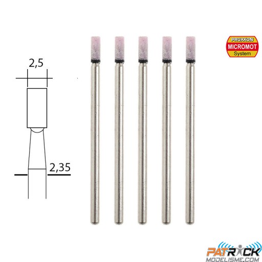 5 meules cylindriques 2,5mm Proxxon MICROMOT