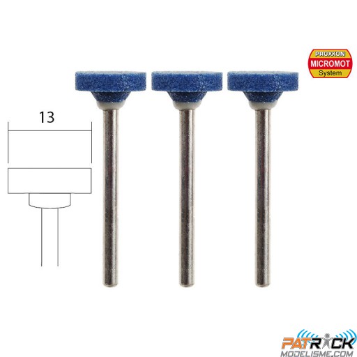 3 meules disque 13mm Proxxon MICROMOT