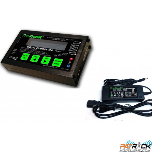 Chargeur Protronik AP6 Pocket 50w LiPo/NiMh + Alim 12V/220V