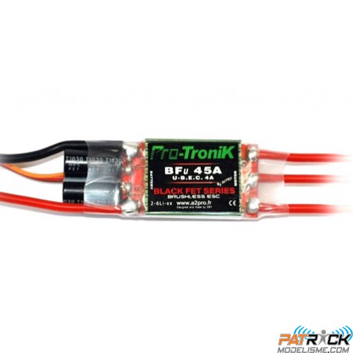 Contrôleur Pro-Tronik-ESC BFu 45A U-Bec 4A - Black Fet series