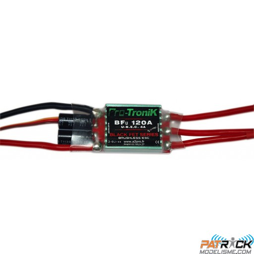 Contrôleur Pro-Tronik-ESC BFu 120A U-Bec 4A - Black Fet series