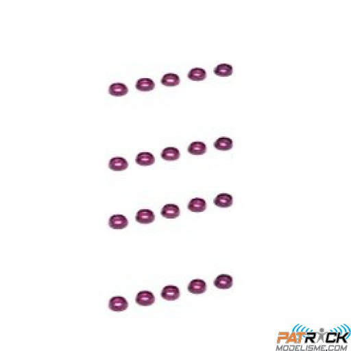 Rond ALU rouge M3 20 pièce(s) - RAPTOR 30/50