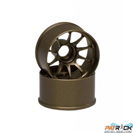 Jantes CE28N larges déport 2.0mm Bronze (2) Mini-Z RWD