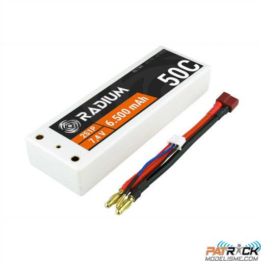Accu LiPo RADIUM 2s1p 7,4V 6500mAh 50C Hardcase