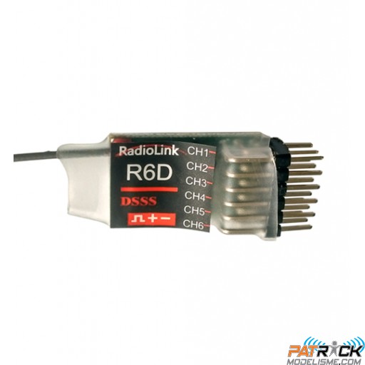 Récepteur RadioLink R6D 2.4Ghz 6-Ch (10-en PPM mode)