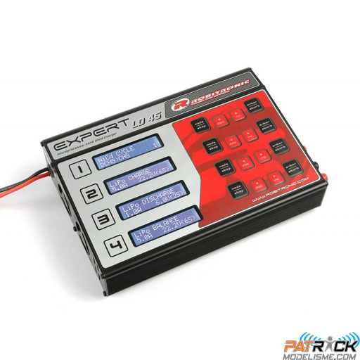 Chargeur Robitronic Expert LD 45 Multi 4X-5A 12V 200W