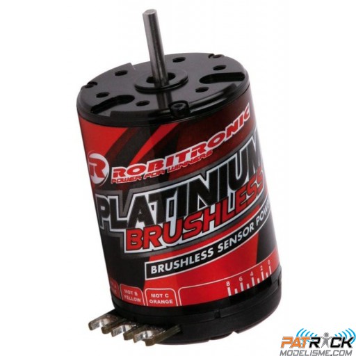 Moteur Platinium Brushless 17.5T 2650kv Crawler et Scale