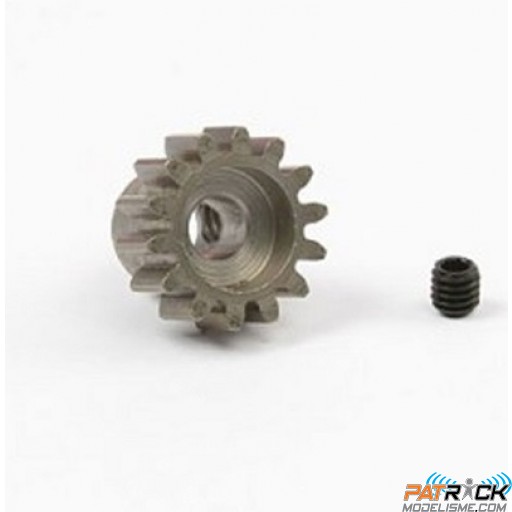 Pignon moteur Acier - Module 1 - 14 dents - axe 5mm