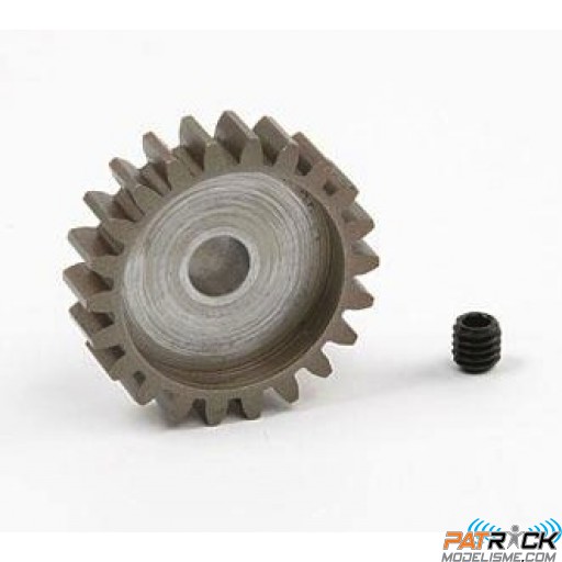 Pignon moteur Acier - Module 1 - 22 Dents - axe 5mm