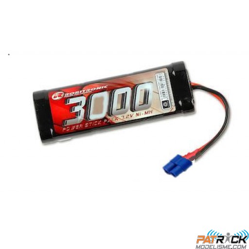 Accu NiMH Robitronic pack stick 3000 mAh 7,2V EC3