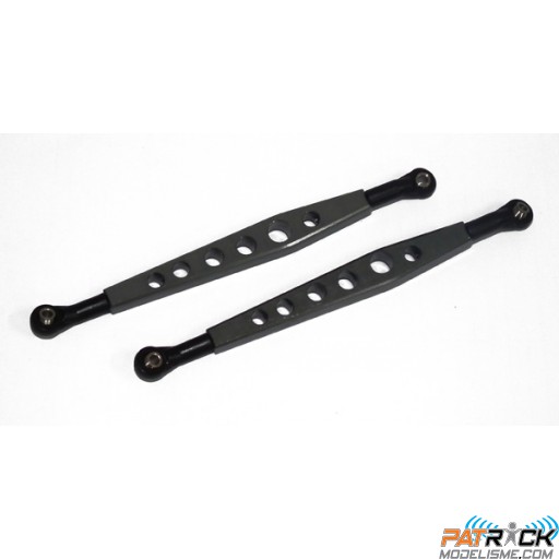 Liens inférieurs Alu Gun metal pour AXIAL WRAITH - RIDGECREST
