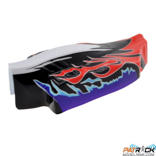 CARROSSERIE ROUGE/NOIR - RC701GR/RC701G RC SYSTEM - 1/10e