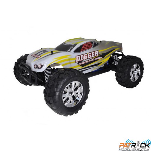 Rc system DIGGER RC707T truck 4x4 1/10e Brushed RTR EP BLANCHE