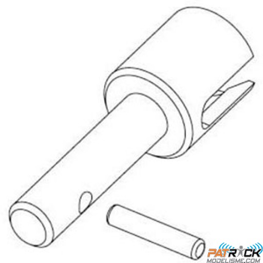 Noix de sortie pignon conique + Goupille (2X10) - RC808T/RC909T/RC809T - Réf. : RC903-109