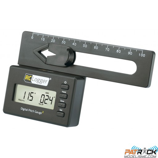 Incidencemètre et roulis numérique pour Hélico de class 250 à 700 (DIGITAL PITCH GAUGE 2 LITE)