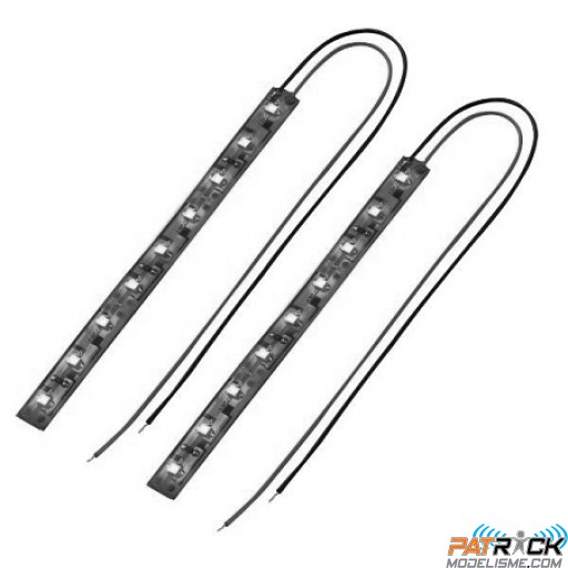 Bande LED lumineuse Blanche, 2 pcs