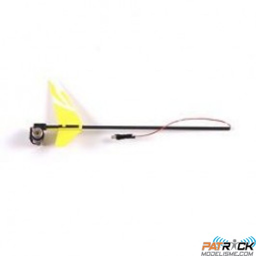 Tube de queue avec dérive jaune et moteur AC – EASYCOPTER V4.5 COLIBRI PRO