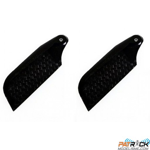Pâles d'anticouple carbone 62mm (RC3920-52) - GRIFFIN 450/RAPIER 450