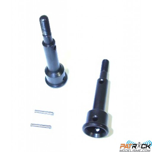 AXE DE ROUE+GOUPILLES 2PIECES - RC701GR/RC909T