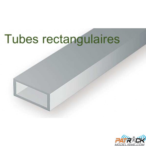 257-Evergreen 3 Tubes rectangulaires 3,17x6,35x355mm