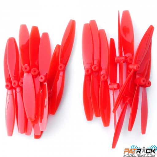 Jeu de 10 hélices rouges (5 CW et 5 CCW) ETURBINE TB100 Beez2b