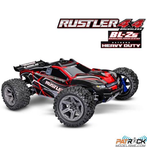 Traxxas Rustler 4x4 BL-2S HD 1/10e Rouge