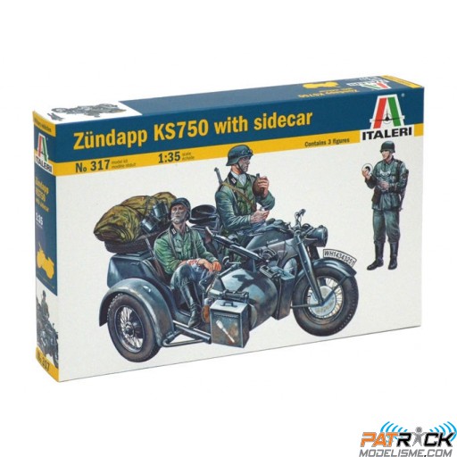 1/35e Italeri Zundapp KS750 Sidecar