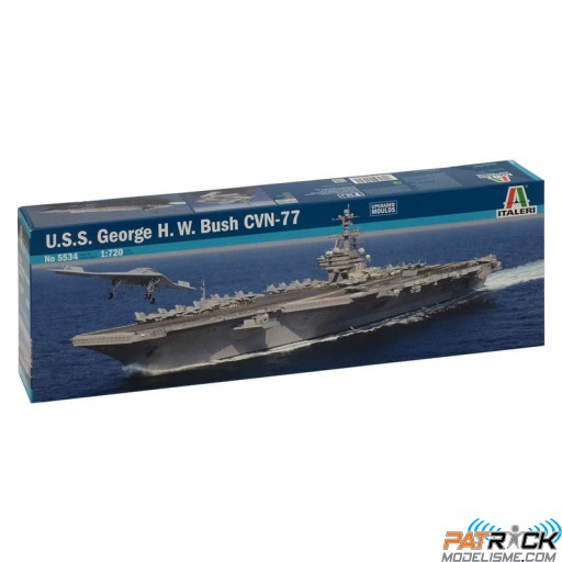 1/720e Italeri Porte avion USS George H.W. Bush (CVN-77)