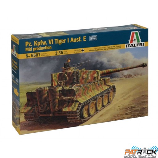 1/35e Italeri Pz.Kpfw.VI Tiger I Ausf.E Milieu de Production